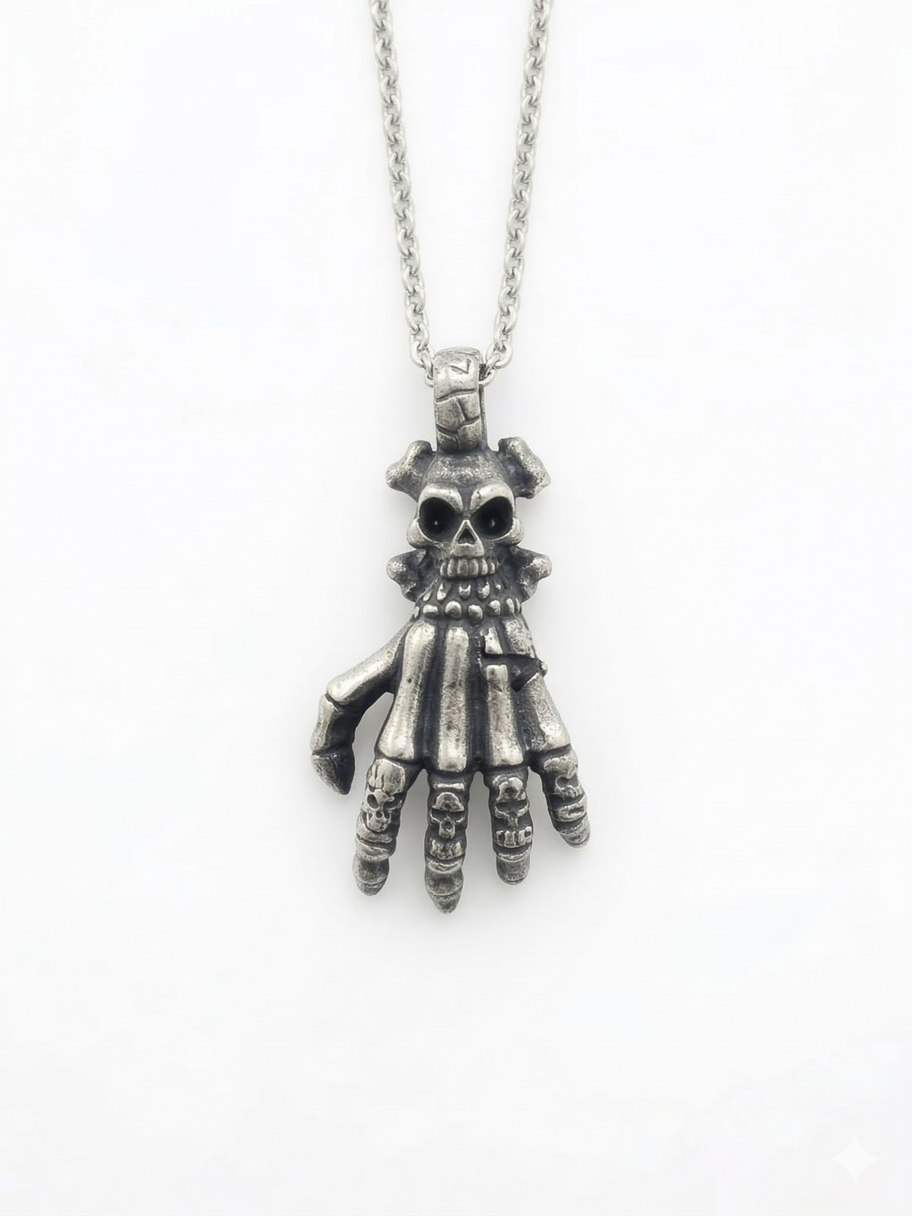 Skeleton Hand Necklace